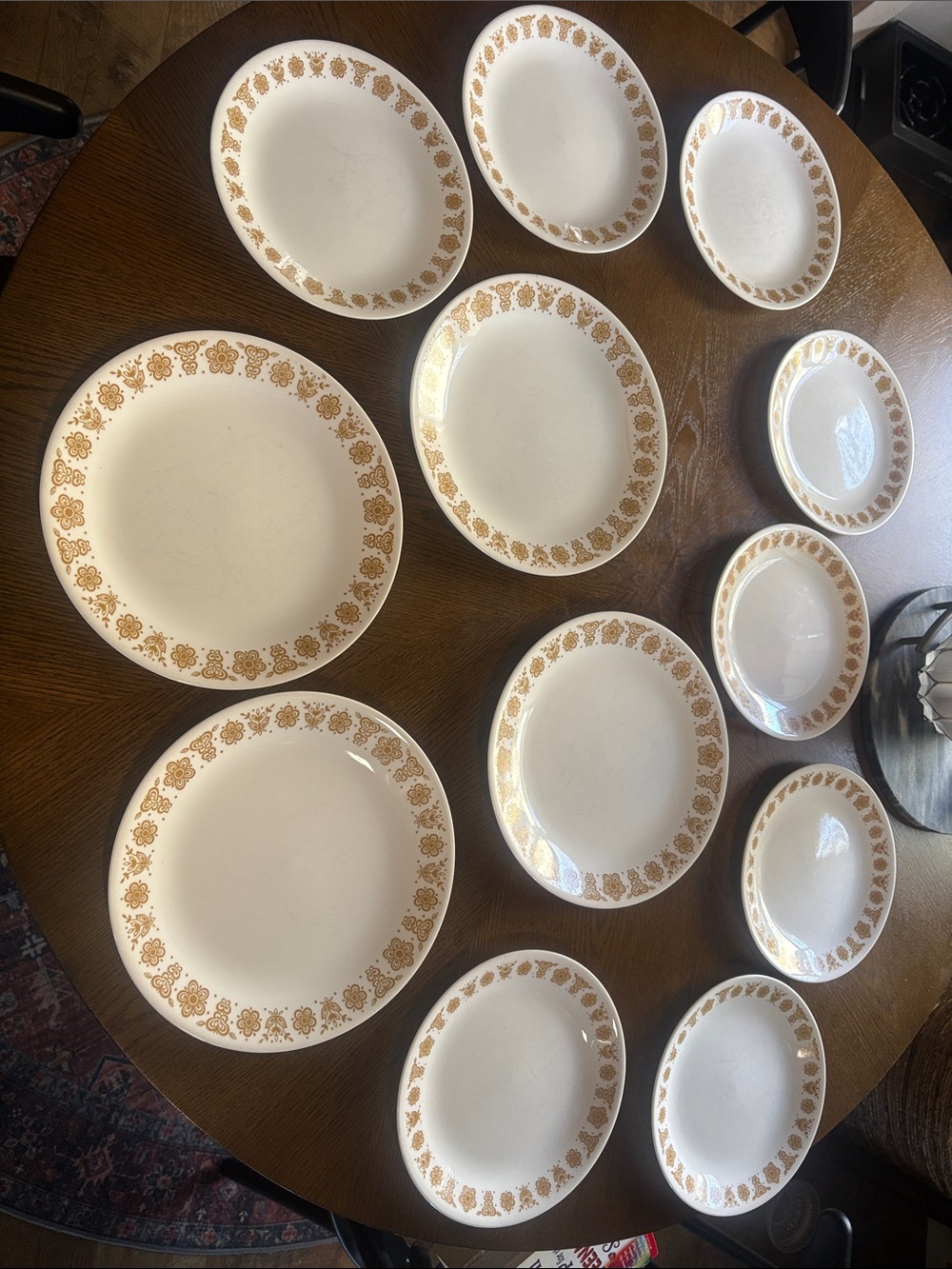 Corelle by Corning Butterfly Gold Plates